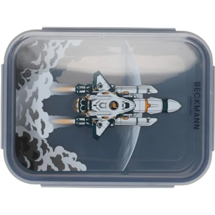 Beckmann Brotdose Space Mission, Lunchbox mit praktischer Trennwand und tollen Motiven