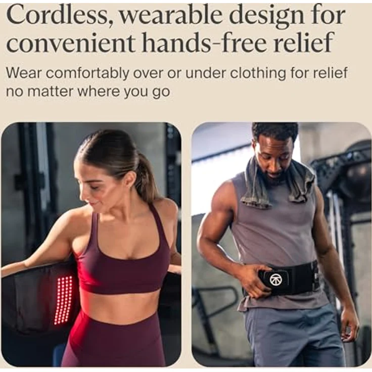 Therabody ThermBack LED Wärmegürtel, 4-in-1 Therapiebandage mit Ferninfrarot, Wärme, Vibration, zur Schmerzlinderung im Rücken, fördert Erholung und Beweglichkeit – Bild 5