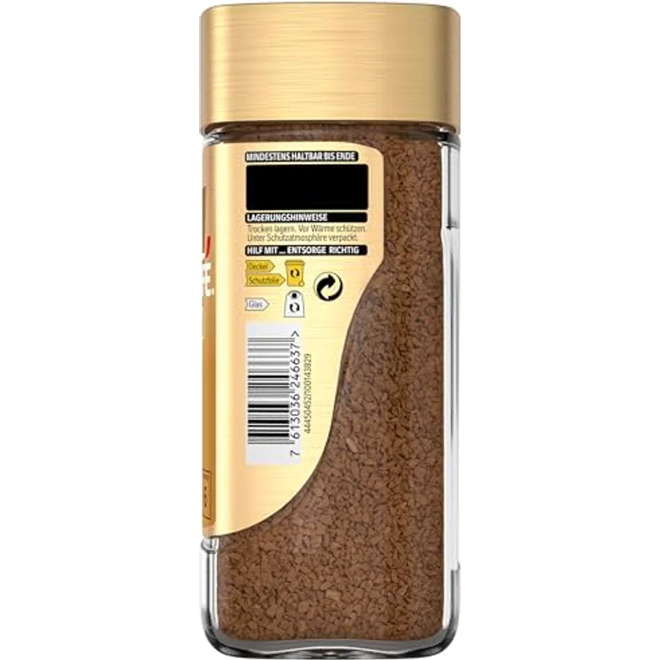 Nescafé Gold Mild, löslicher Bohnenkaffee aus erlesenen Kaffeebohnen, Instant-Pulver, koffeinhaltig und aromatisch, 1er Pack (1 x 100g) – Bild 4