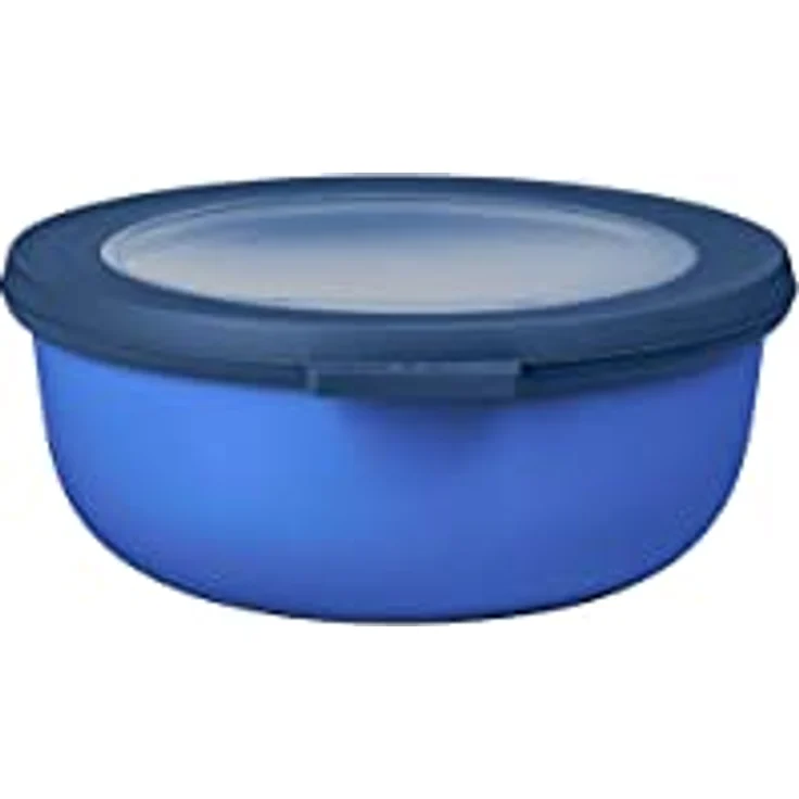 Mepal Multischüssel Cirqula rund – Vivid blue – 750 ml Inhalt – mit abnehmbarem Deckel – bruchfestes Material - auslaufsicher – tiefkühlgeeignet - spülmaschinengeeignet – Bild 1
