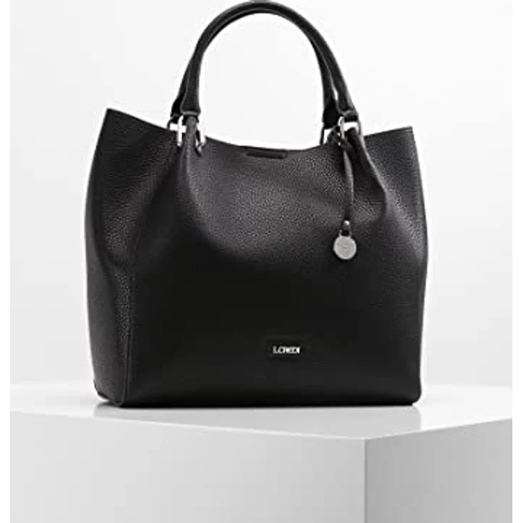 L.Credi Ember Handtasche, edle Handtasche aus Kunstleder mit zusätzlicher Umhängetasche, 34 cm, Schwarz – Bild 7