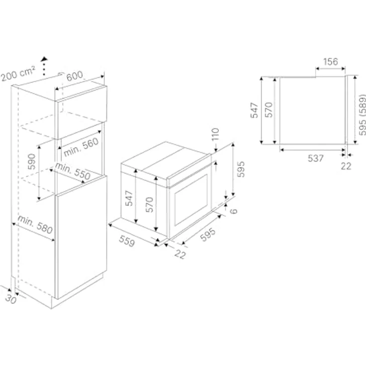 KÜPPERSBUSCH BP 6200.0 S1 Pyrolyse Backofen Schwarz, 9 Backofenfunktionen, inkl. Teleskop-Teilauszug – Bild 5