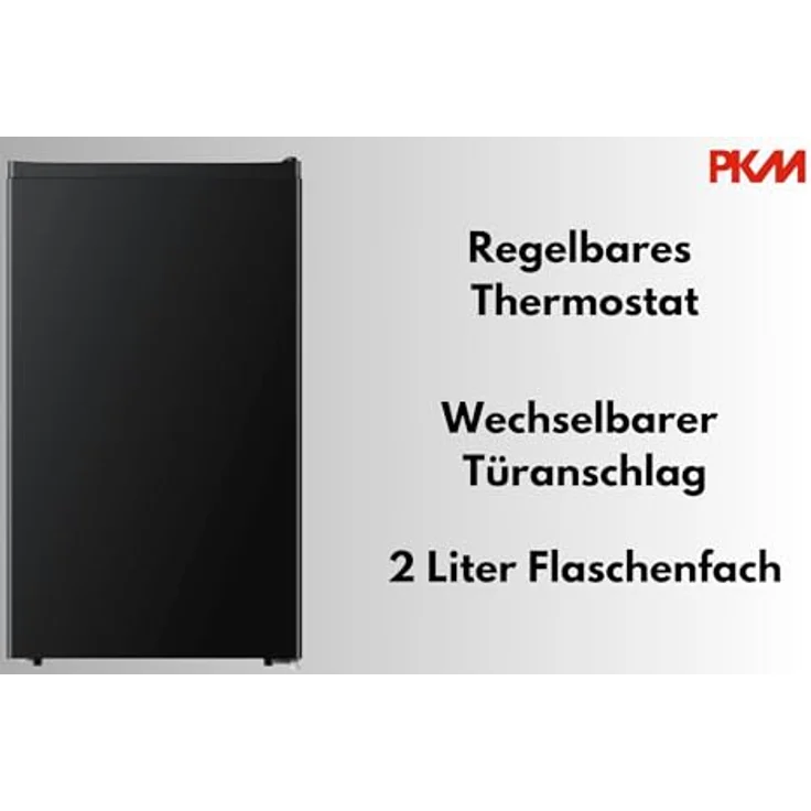 PKM KS93EB Kühlschrank schwarz mit Kaltlagerfach, 94 Liter Nutzinhalt, leise (36 dB) – Bild 6