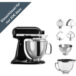 KitchenAid Küchenmaschine 5KSM175 Artisan, 300W Motor, Glasschüssel, 20€ Special Offer - Preisvergleich
