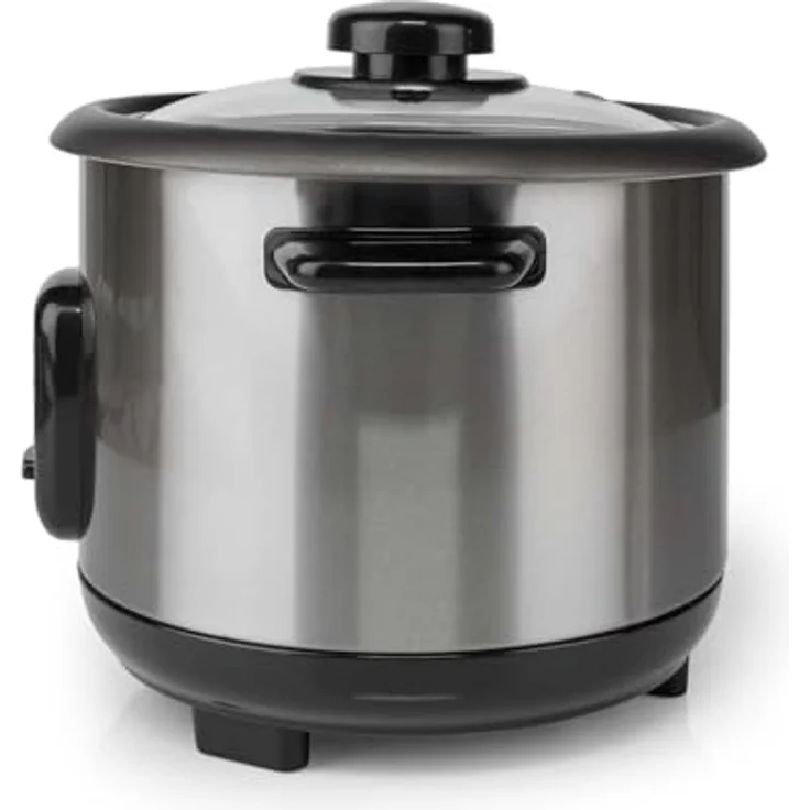 MELISSA Reiskocher RK-1,0L, 1,0 l, 400 W, Antihaftbeschichtung, Dampfkorb, Edelstahlgehäuse, Warmhaltefunktion – Bild 4