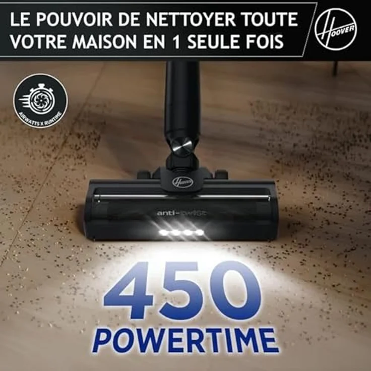 Hoover Akku-Stielstaubsauger Hoover HF1 Plus Akkustaubsauger, Handstaubsauger mit bis zu 45 Minuten Laufzeit, anti-verheddernde Bürste, Parkfunktion, LED-Licht, inklusive Zubehör – Bild 9
