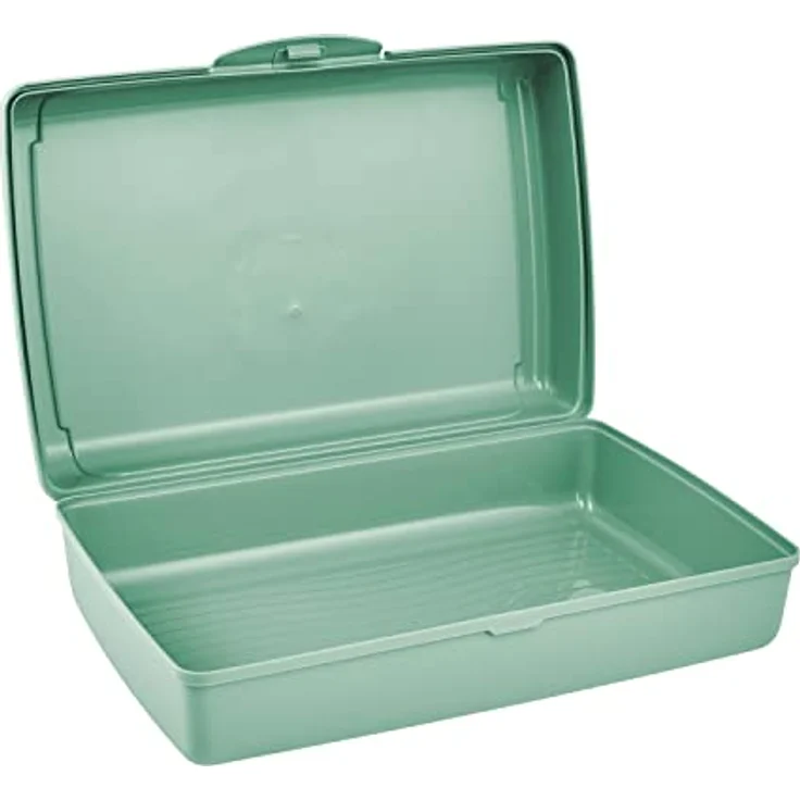 keeeper Frischhaltedose mit Klickverschluss, 30 x 20 x 8,5 cm, 3,75 l, Luca Maxi, Nordic Green – Bild 3