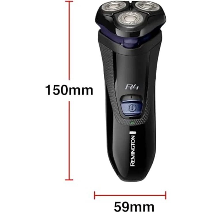 Remington Elektrischer Rasierer Herren R4 (Akkubetrieb, Rotationsrasierer R4002, Comfort Detailtrimmer, Langschaarschneider, 3-TageBart-Aufsatz) - Rot – Bild 5