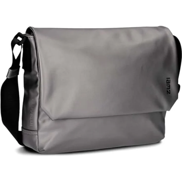 ZWEI Cargo CA130, Umhängetasche aus robustem Kunstleder, silber, 33 x 12 x 26 cm – Bild 2