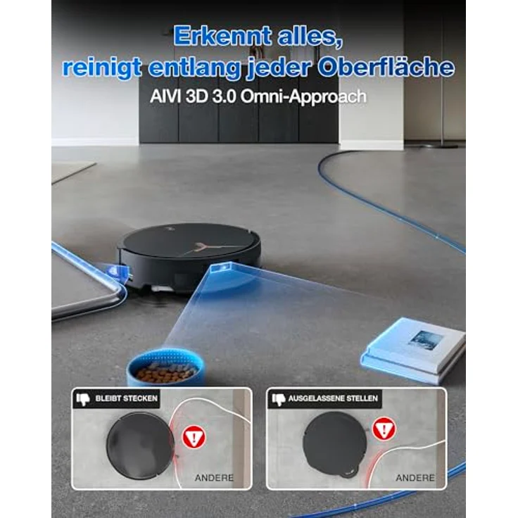ECOVACS DEEBOT T50 MAX PRO OMNI Gen2, Nass-Trocken-Saugroboter mit BLAST Saugtechnologie, dToF LiDAR-System, ZeroTangle 2.0 und All-in-One OMNI-Station, mit Beutel – Bild 7