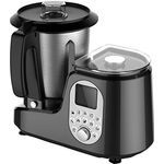 Küchenmaschine mit 20 Automatikprogrammen, integrierter Glaswaage, 2 L Edelstahlkaraffe, 30-120 ° C, schwarz - Preisvergleich