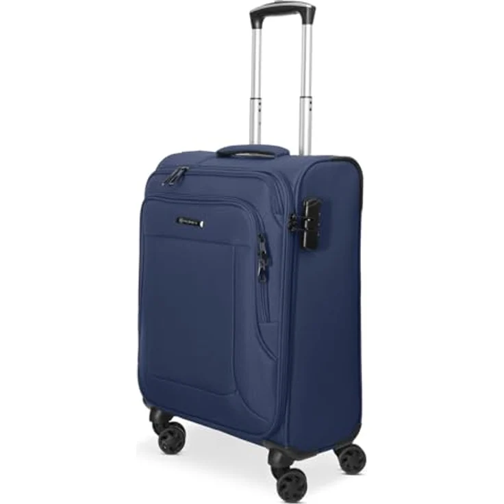 Franky Melbourne 3.0 Handgepäck Koffer | Weichgepäck Trolley mit 4 Rollen, arretierbarer Griff, Hemdenfach, Adressschild, Packriemen und Zahlenschloss | 40 cm x 20 cm x 55 cm – Bild 1