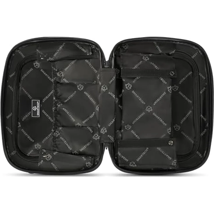 SMARTBOX Hartschalen Handgepäck Kosmetik-Koffer | Stabiles Beauty-Case mit Aufsteckfunktion | 34 x 17 x 27 cm | Leichtes Polypropylen (Edition 01) – Bild 4