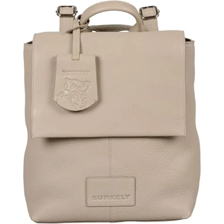 Burkely Soft Skylar City Rucksack, 100% Leder, 27 cm, beige – Bild 1