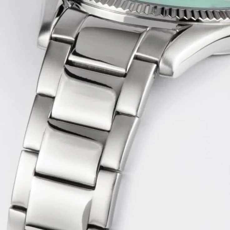 JACQUES LEMANS Quarz Herrenuhr Derby Edelstahl/Hellgrün 50-3F – Bild 5