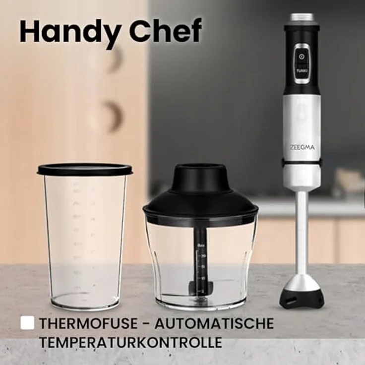Zeegma Handy Chef, Stabmixer, Schwarz, Silber – Bild 5