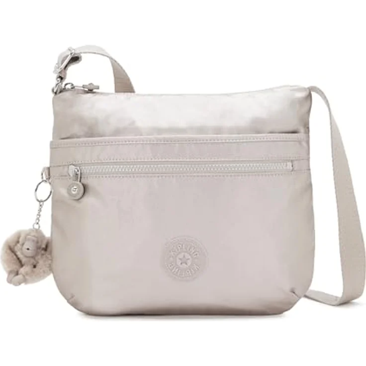 Kipling Classics Basic Plus Arto Umhängetasche, 24 cm, goldfarben, 100% Polyamid, metallic glow – Bild 1