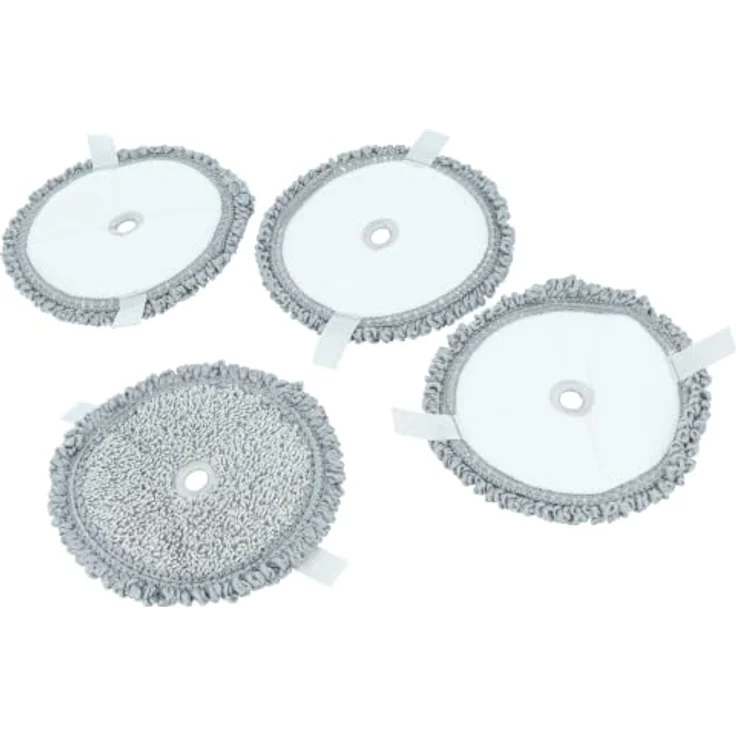 vhbw Wischbezug Ersatz für Bosch BHZUPAD1, Mikrofaser, grau, wiederverwendbar, 4er Set – Bild 4