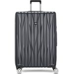 Bric's Cervia Koffer groß | Trolley aus leichtem Polypropylen mit Arretierbarem Griff, Kreuzpackgurt und TSA-Schloss - 105L, schwarz