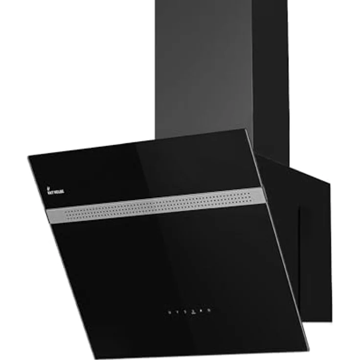 Dunstabzugshaube 60 cm | Wandhaube | kopffrei | schwarz | Glas | Abluft | Umluft | Schräghaube | WiFi Smart App | RGBW-LED-Beleuchtung | Touch Bedienung | ALPINA609HC – Bild 2