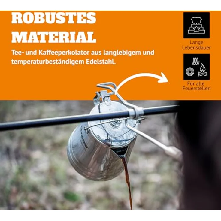 Petromax Perkolator Perkomax le14 aus Edelstahl – Bild 3