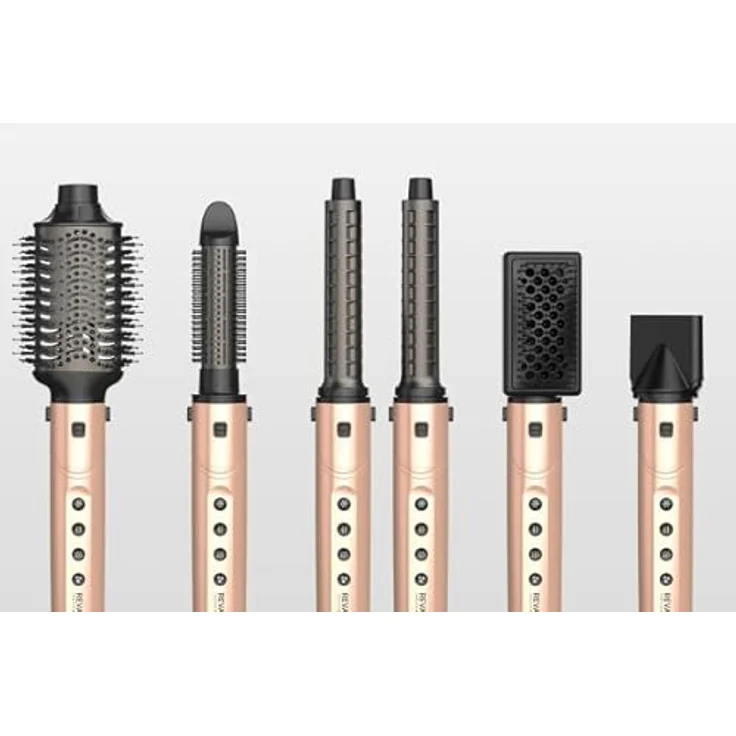 Revamp Professional Dynamischer Radiance Pro Blow Dry, Warmluftbürste mit 6 Stylingaufsätzen, Ionen-Technologie und Keratinbeschichtung – Bild 6