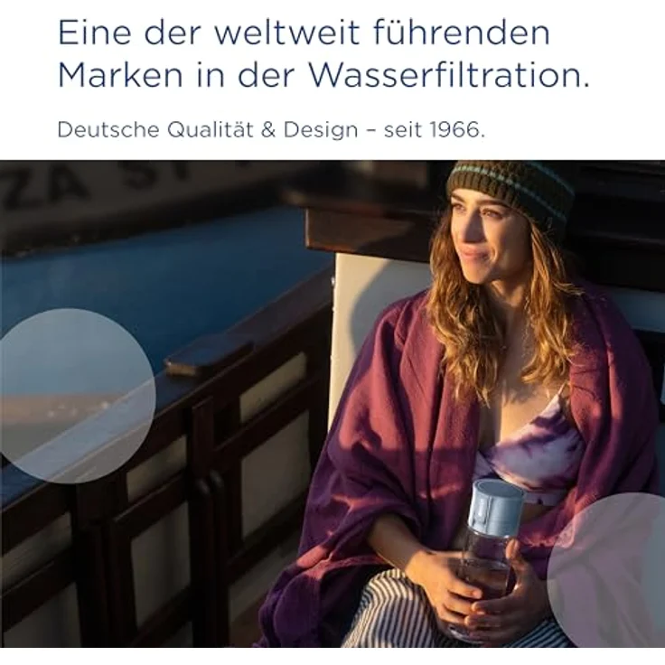 BRITA Wasserfilter-Flasche Vital Hellgrün (128333), Stylische Flasche für unterwegs mit MicroDisc Filter – Bild 8