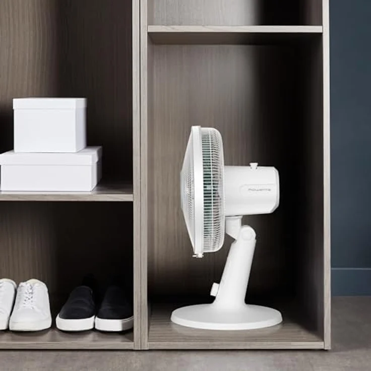 ROWENTA VU2740 Turbo Silence Extreme+ Tischventilator, 20 Watt, leiser Betrieb mit Timer und Oszillation, Weiß – Bild 9