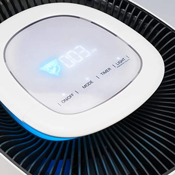 Meaco Luftreiniger MeacoClean 76x5, für 50 m² Räume, WiFi steuerbar - LED Licht zeigt Luftqualität – Bild 2