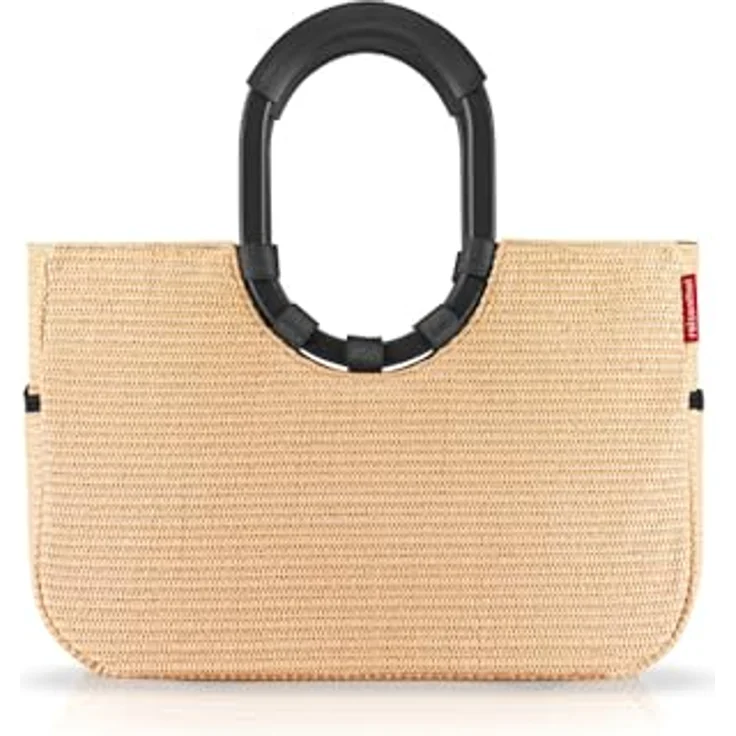 REISENTHEL® loopshopper M Einkaufstrolley, Frame Raffia Black, 12 l Kapazität – Bild 1