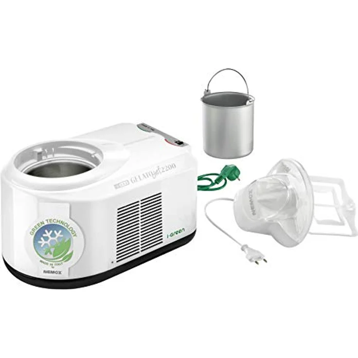 NEMOX Gelato Chef 2200 I-green Eismaschine mit Kompressor, Eis für 8-10 Personen, 800g Eis, weiß – Bild 2