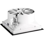 Elmeko Belüftungsventilator LV 700 230V AC Filterlüfter 230 V/AC 175 W (B x H x T) 323 x 323 x 168.5mm, weiß