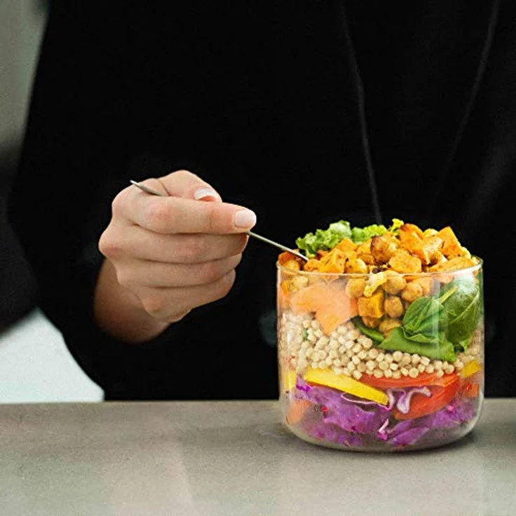 Black+Blum Lunchschale Lunchbecher, Glas, Schiefer, 600 ml- 20 FL oz – Bild 6