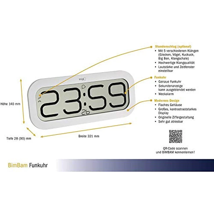 TFA, Wanduhr, BimBam – Bild 3
