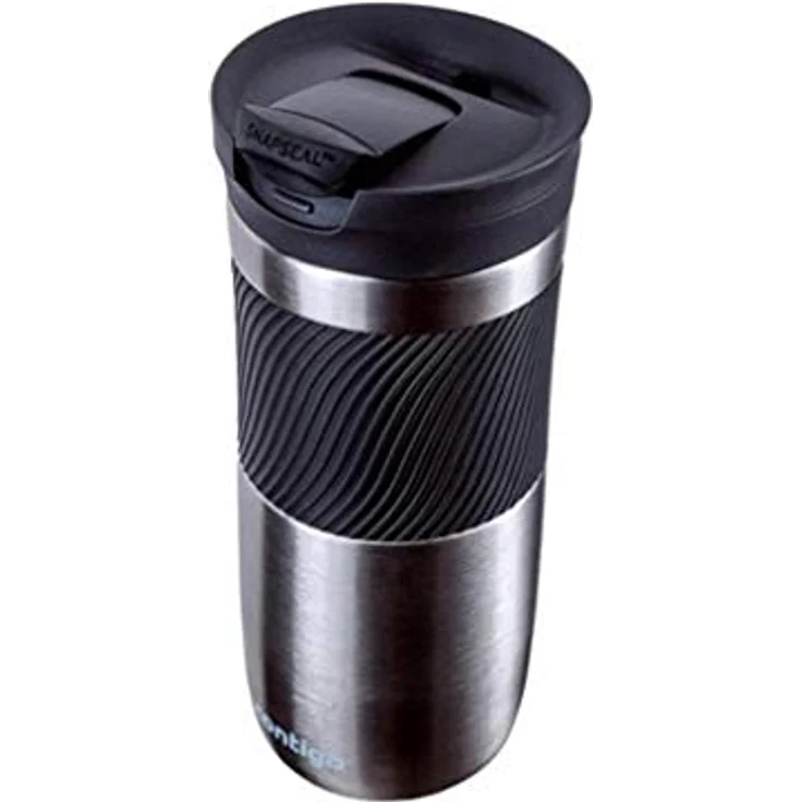 Contigo Thermobecher Byron Snapseal, Edelstahl Isolierbecher, Kaffebecher to go, auslaufsicher, spülmaschinenfester Deckel BPA-frei, 470 ml – Bild 5