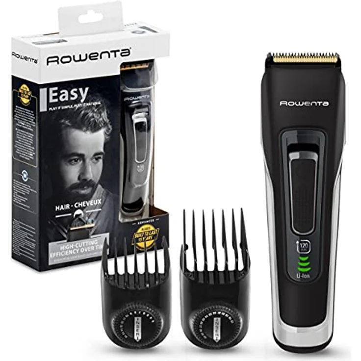 Rowenta Advancer Easy TN5201F4, Akku-Schermaschine mit 2 Zubehörteilen, Original Markenware, kühl und bequem – Bild 1
