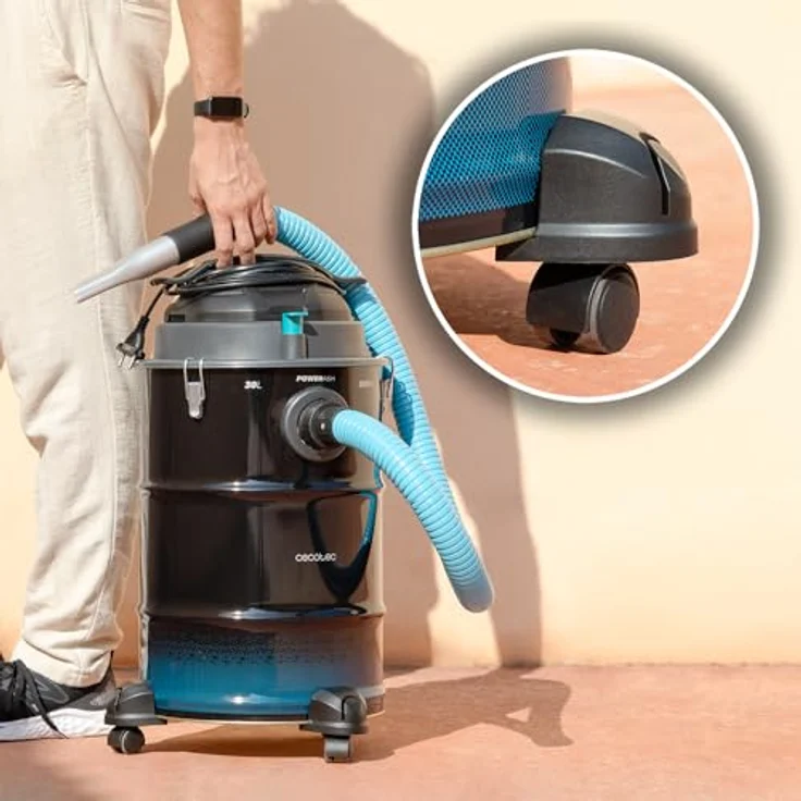 Cecotec Conga Ash 6000 EasyGo Home XL, Aschesauger mit 30 Litern Fassungsvermögen, 1500 AW Saugenergie und waschbarem Filter – Bild 7