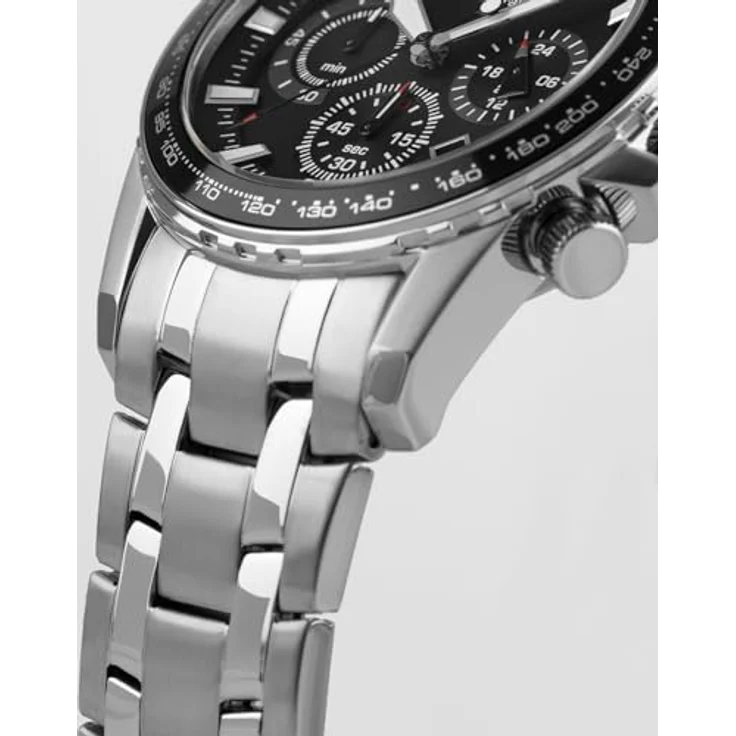 Jacques Lemans Chronograph Herren-Armbanduhr, Analog Quarz, Edelstahl, polierte Oberfläche – Bild 7