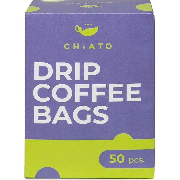 CHiATO Papierfilter Beutel für Filterkaffee, 50 Stk., einfach zu verwenden, in Japan hergestellt