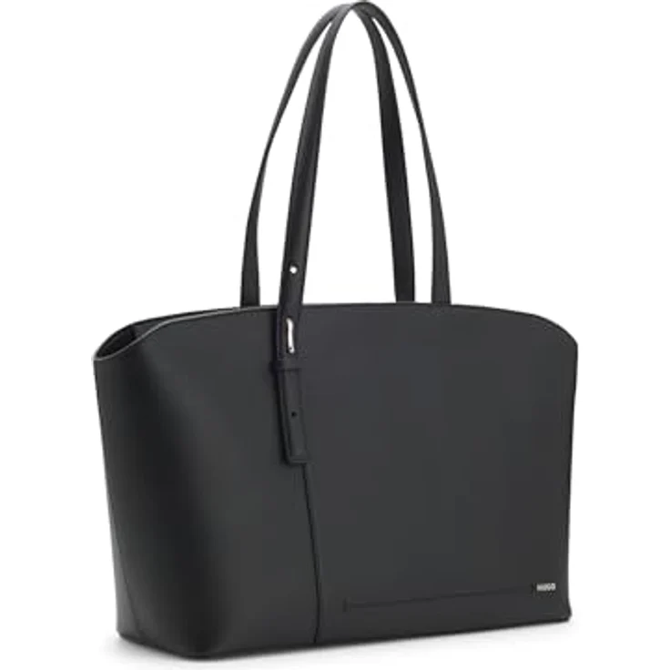 Hugo Yorih Schultertasche 47 cm, schwarz, 100% Polyurethan, stilvolles Design für Alltag und Freizeit – Bild 4