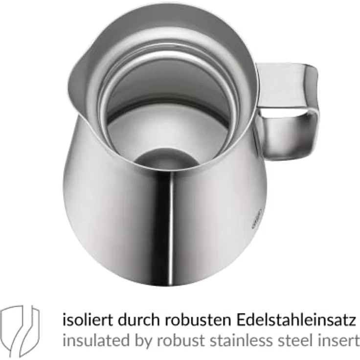alfi 1347.205.100 Isolierkanne Drive!, Edelstahl mattiert 1,0 l, doppelwandiger Edelstahl, Spülmaschinenfest, 12 Stunden heiß, 24 Stunden kalt – Bild 3