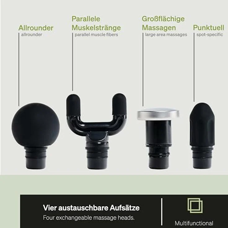 BLACKROLL® FASCIA GUN Massagepistole - Hochwertiges Massagegerät für Muskulatur und Faszien - Regulierbare Intensitätsstufen für die Massage von Rücken, Schulter, Nacken und Beine – Bild 2