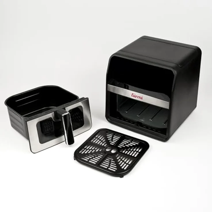 Girmi FG85 Luftfritteuse "Ecofrit 6,5L", 1700 W, 8 Programme, Digitalanzeige, Innenbeleuchtung, Antihaft-Tablett, inkl. Rezeptbuch – Bild 4