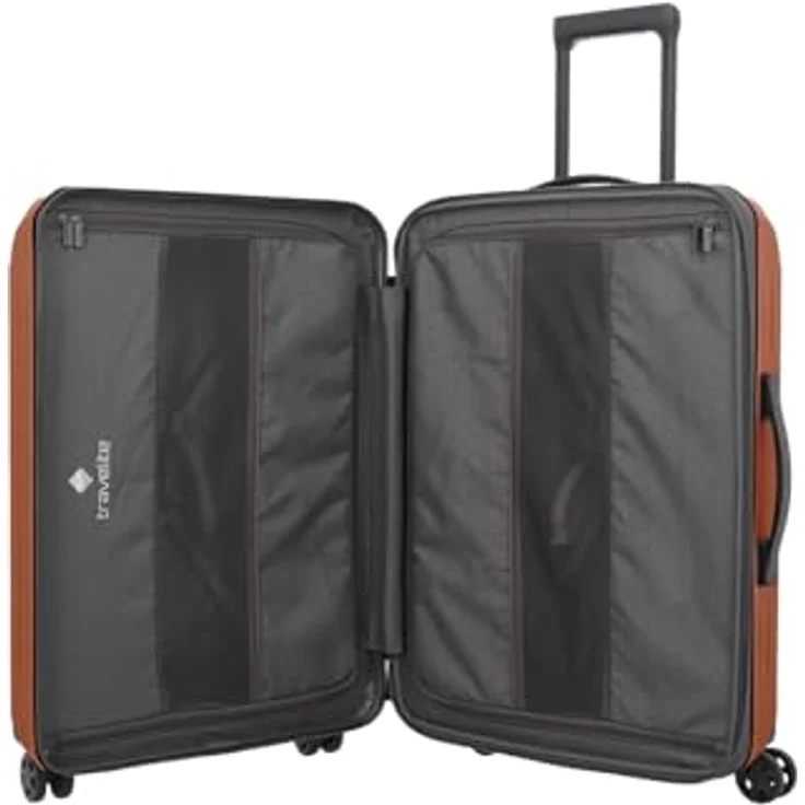 Travelite Dynamiic 4 Rollen Trolley 66 cm, Kupfer mit Dehnfalte, 100% ABS – Bild 5