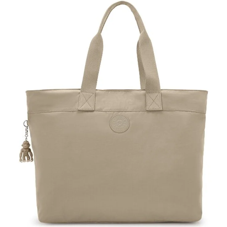 Kipling Basic Elevated Colissa Up Shopper Tasche, 50 cm mit Laptopfach, braun, 100% Polyester