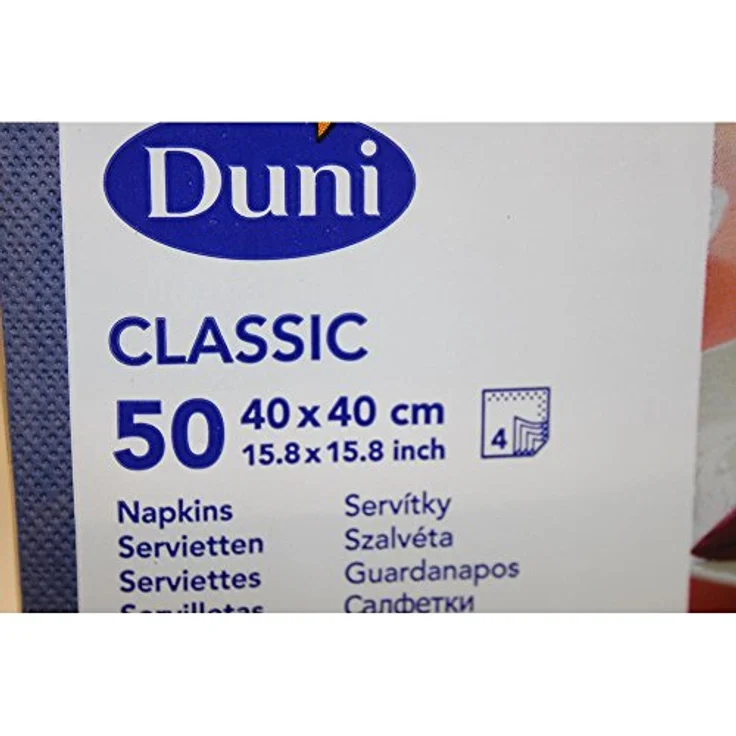 Duni 50 Zelltuch Servietten 4-Lagig Klassik Dunkelblau 40cm x 40cm – Bild 3