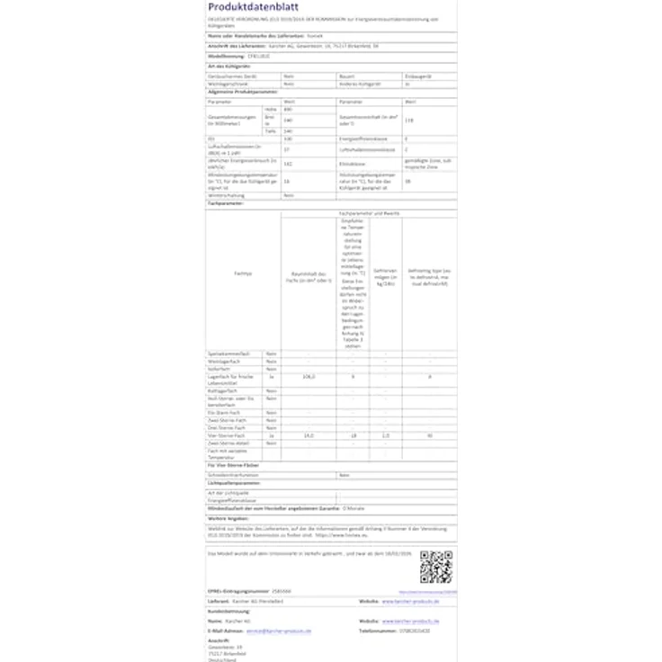homeX CFB1181E Einbaukühlschrank mit Gefrierfach, 118 Liter, Schlepptürtechnik, LED-Beleuchtung, leise mit 37 dB, für 88 cm Nische – Bild 16