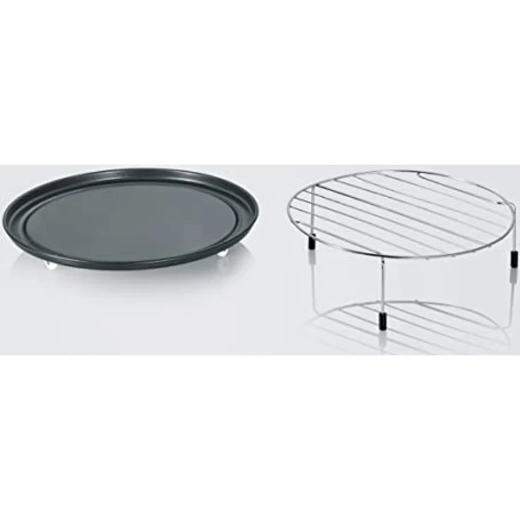 Severin MW 7778 4-in-1 Mikrowelle, 25 Liter Garraum, 900 Watt, Grillfunktion, Heißluft 230°C, Pizzafunktion, Auftauen, 11 Programme, silber – Bild 9