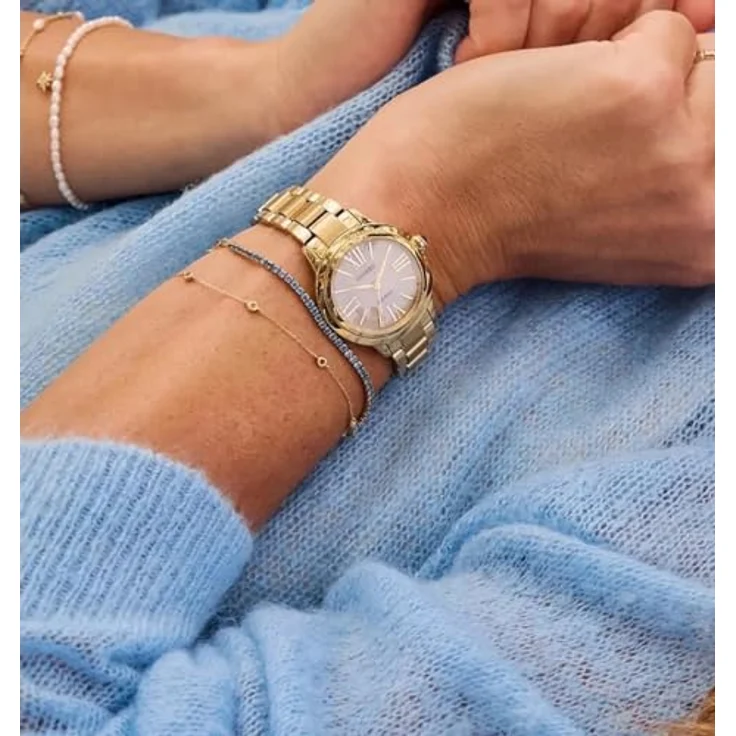 Citizen Eco-Drive Solar Damenarmbanduhr EM1162-52A, goldfarben mit Edelstahlarmband und kratzfestem Synthetik-Saphirglas – Bild 7