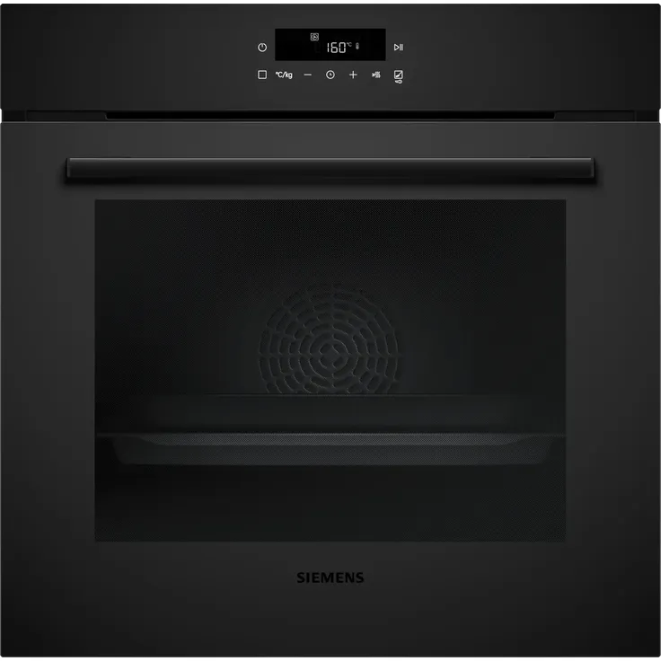 Siemens HB272ABM3, Einbaubackofen mit 7 Beheizungsarten, 71 l Garraum, aktive Selbstreinigung, matte Türoberfläche